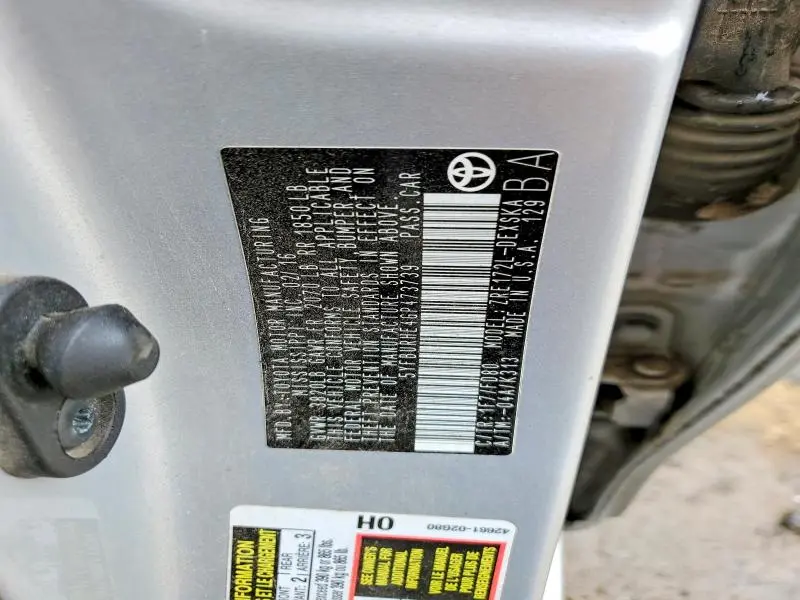 2016 TOYOTA COROLLA S PLUS  