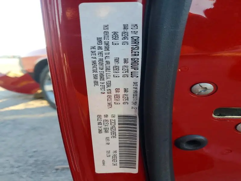 2012 DODGE CHALLENGER SXT  
