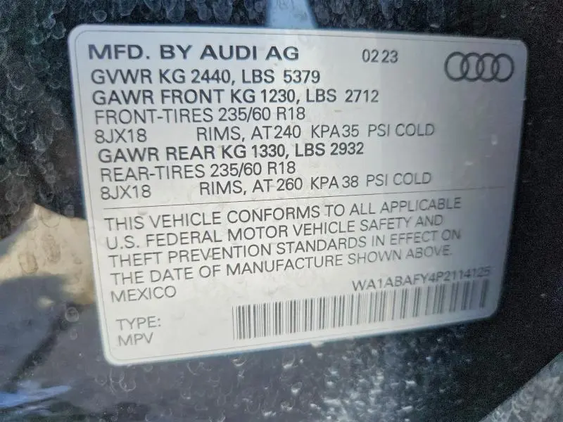 2023 AUDI Q5 PREMIUM 40  