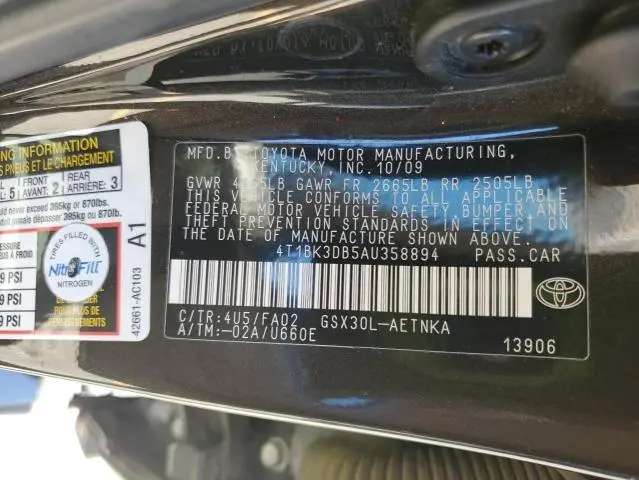 2010 TOYOTA AVALON XL  