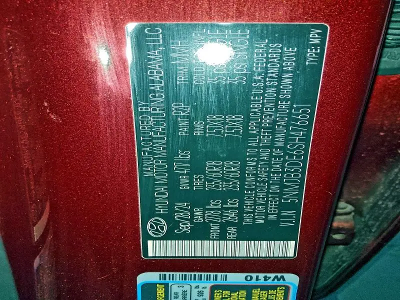 2025 HYUNDAI TUCSON SEL  