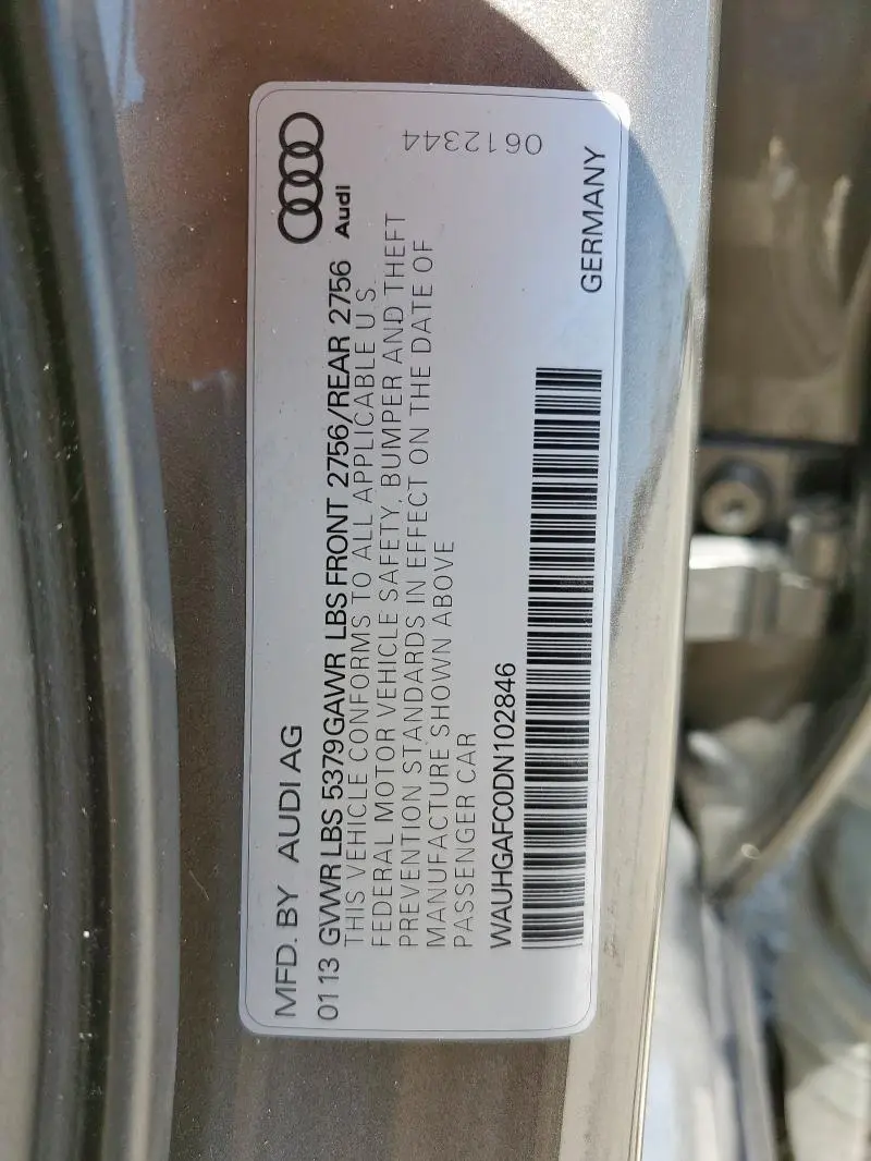 2013 AUDI A6 PRESTIGE  