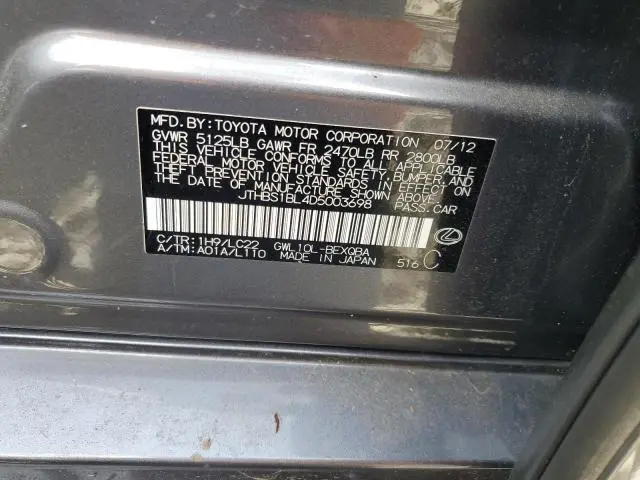 2013 LEXUS GS 450H