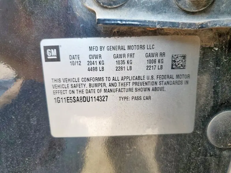 2013 CHEVROLET MALIBU 2LT  