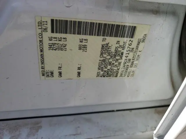 2012 NISSAN ALTIMA BASE  