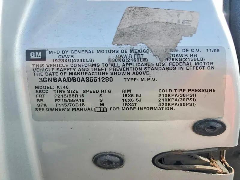 2010 CHEVROLET HHR LS  