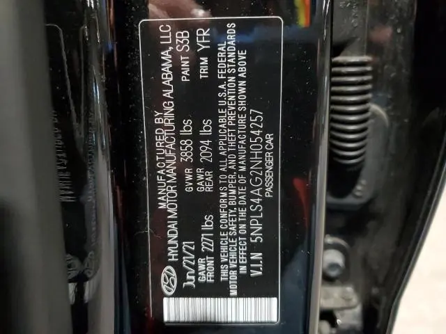 2022 HYUNDAI ELANTRA SEL  