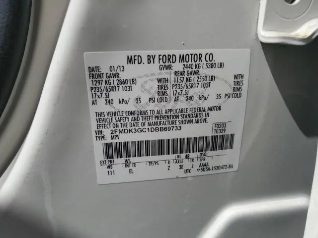 2013 FORD EDGE SE  
