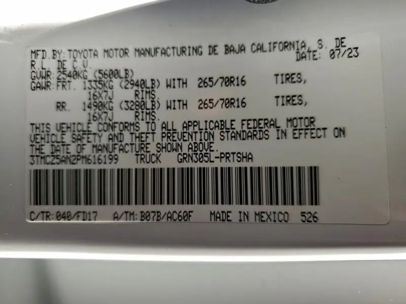 2023 TOYOTA TACOMA DOUBLE CAB  