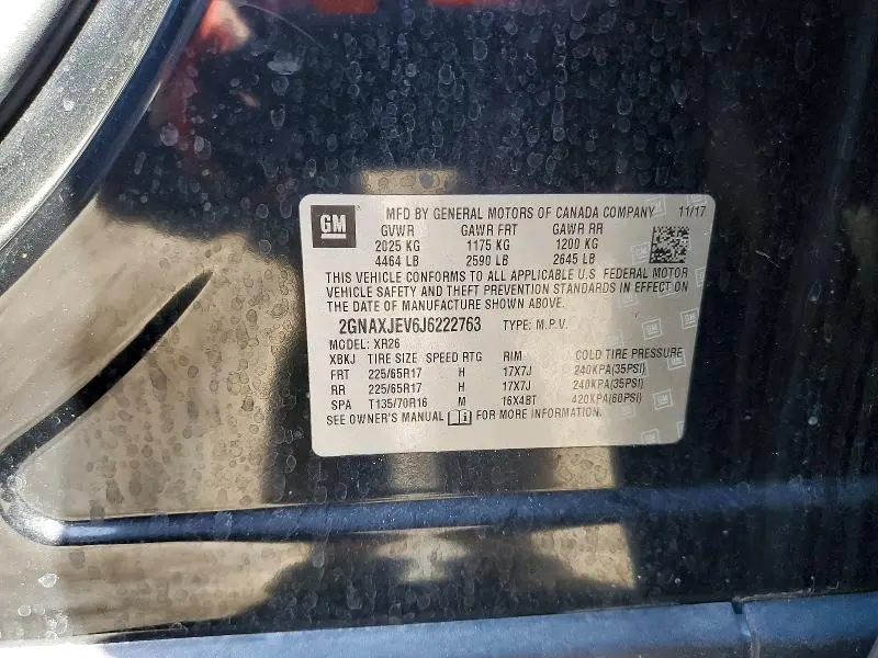 2018 CHEVROLET EQUINOX LT  