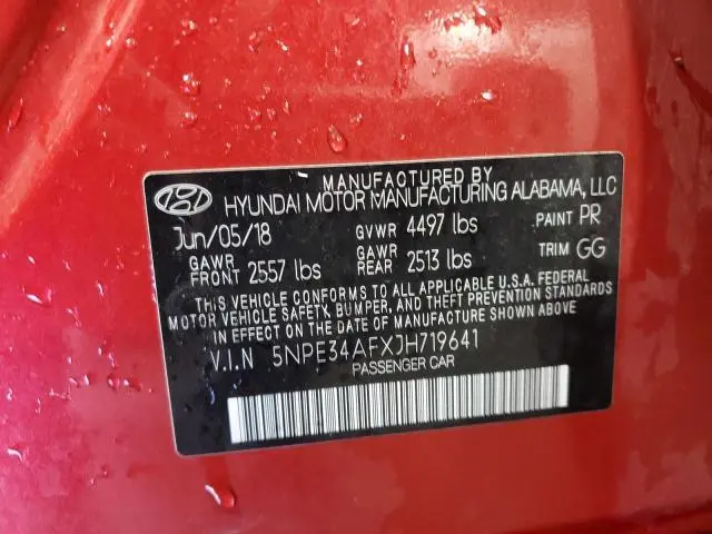 2018 HYUNDAI SONATA SPORT  