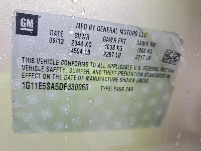 2013 CHEVROLET MALIBU 2LT  