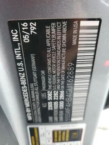 2016 MERCEDES-BENZ C 350E  