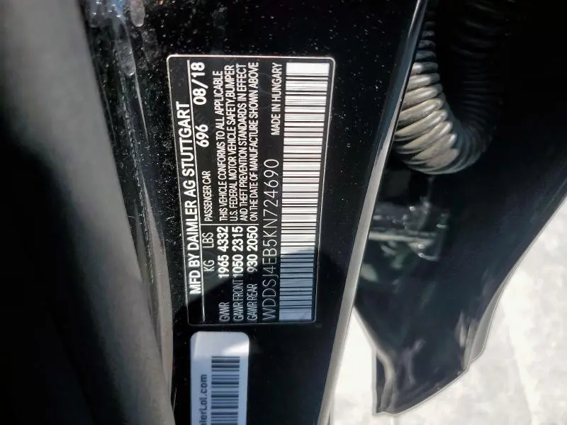 2019 MERCEDES-BENZ CLA 250  