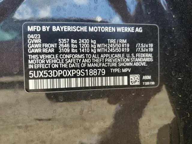 2023 BMW X3 XDRIVE30I  