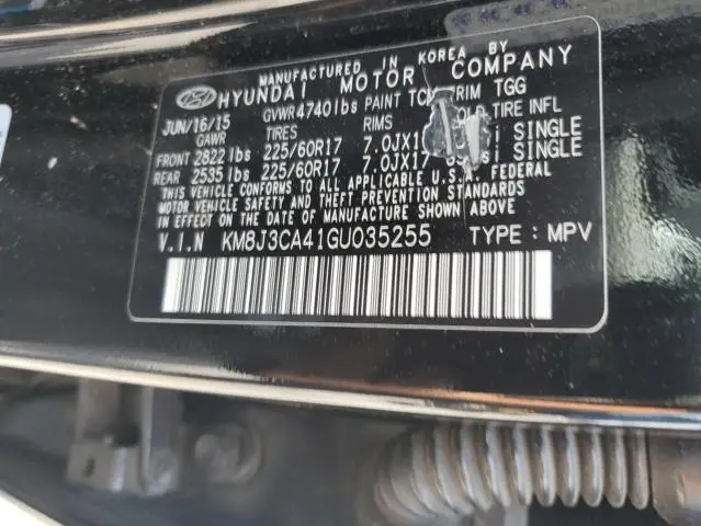 2016 HYUNDAI TUCSON LIMITED  