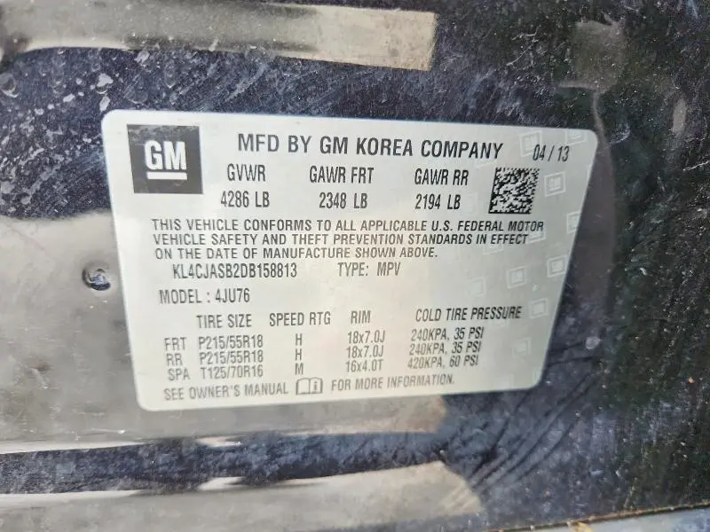 2013 BUICK ENCORE   
