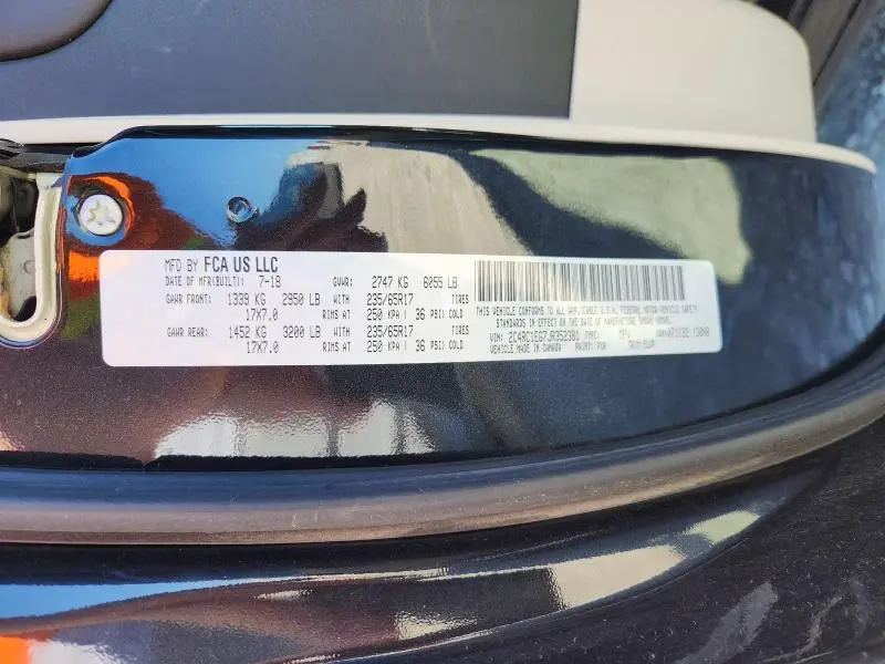 2018 CHRYSLER PACIFICA TOURING L PLUS  