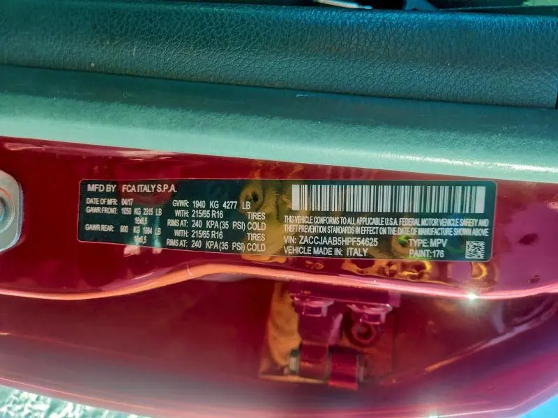 2017 JEEP RENEGADE SPORT  