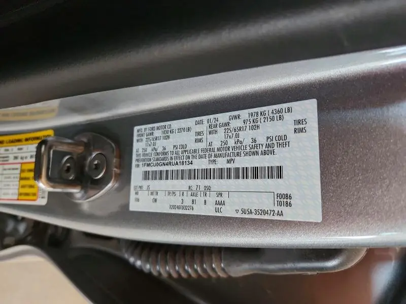 2024 FORD ESCAPE ACT   