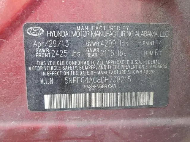 2013 HYUNDAI SONATA SE  