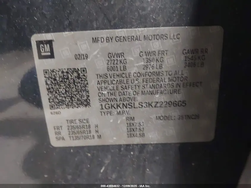 2019 GMC ACADIA SLE-2