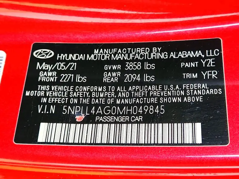 2021 HYUNDAI ELANTRA SE  