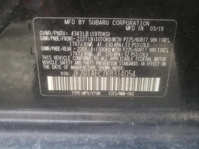 2019 SUBARU CROSSTREK PREMIUM