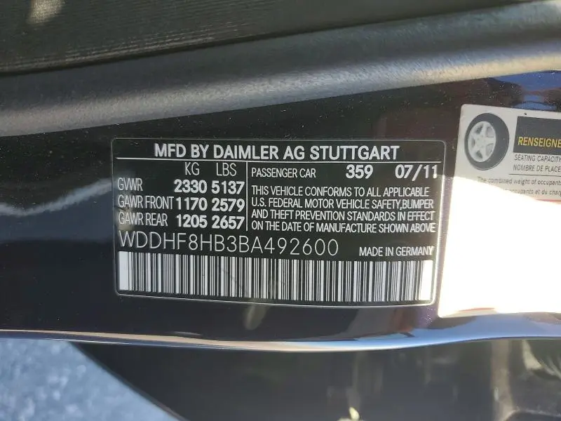 2011 MERCEDES-BENZ E 350 4MATIC  