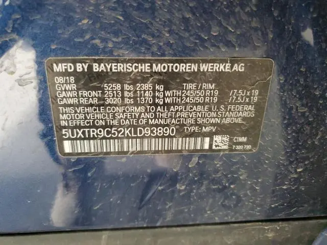 2019 BMW X3 XDRIVE30I  