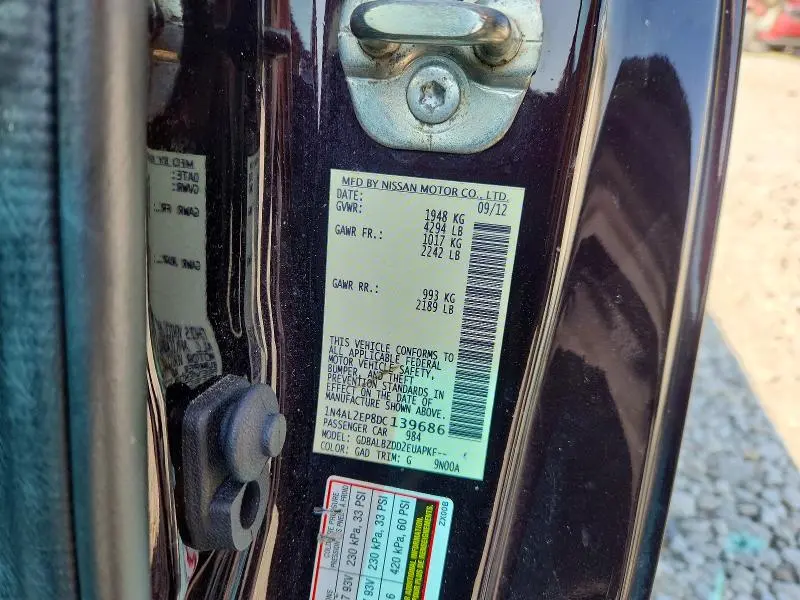 2013 NISSAN ALTIMA 2.5 S  