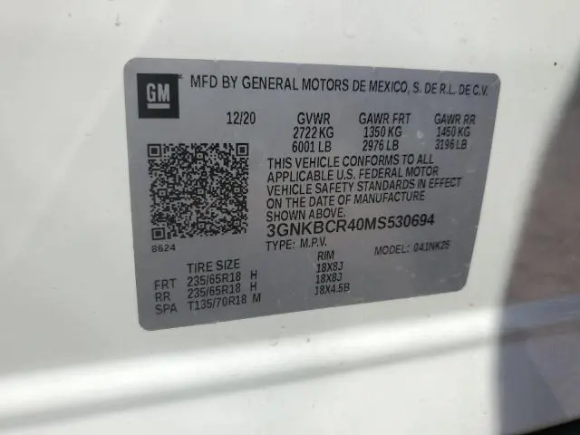 2021 CHEVROLET BLAZER 2LT  