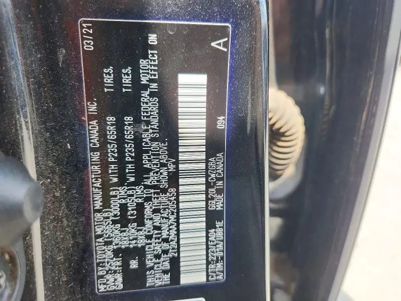 2021 LEXUS RX 350 BASE  