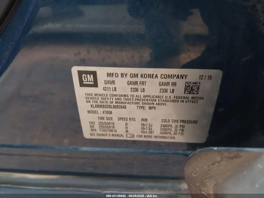 2020 BUICK ENCORE GX FWD PREFERRED