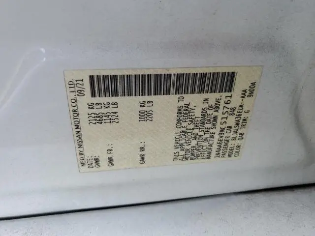 2021 NISSAN MAXIMA SR  