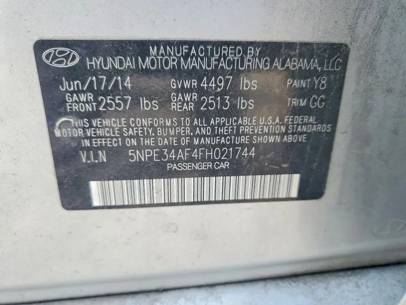 2015 HYUNDAI SONATA SPORT  