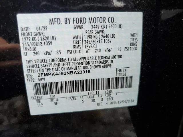 2022 FORD EDGE SEL  