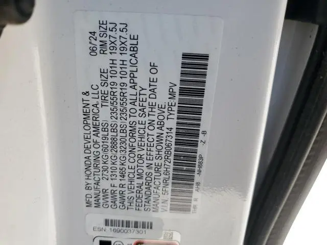 2024 HONDA ODYSSEY SPORT  