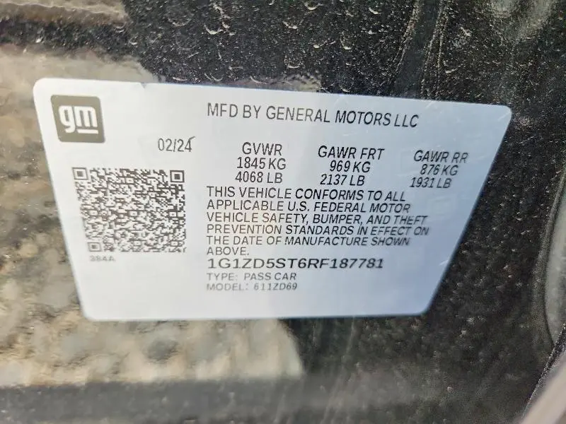 2024 CHEVROLET MALIBU LT  