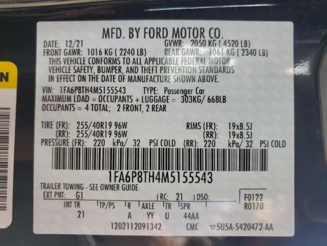 2025 FORD MUSTANG   