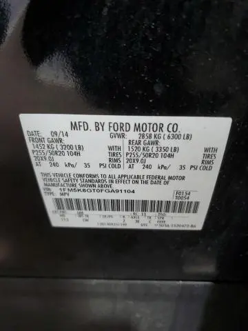 2015 FORD EXPLORER SPORT  