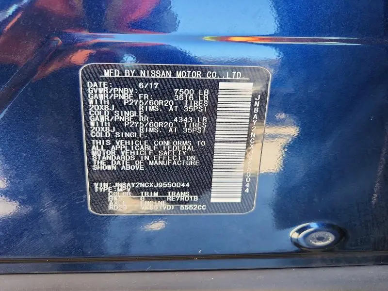 2018 NISSAN ARMADA   