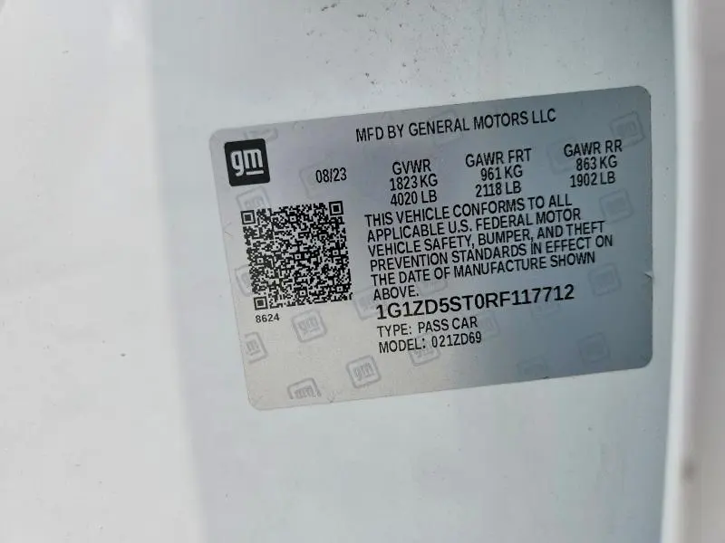 2024 CHEVROLET MALIBU LT  