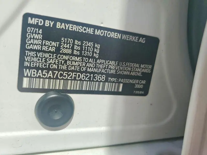 2015 BMW 528 XI  
