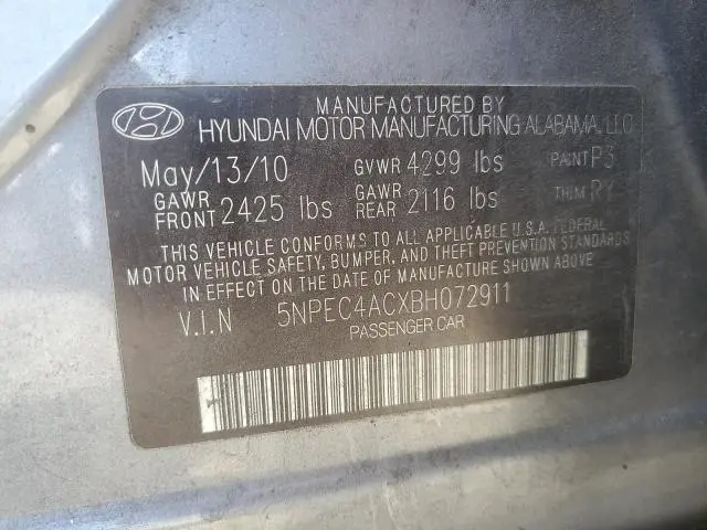 2011 HYUNDAI SONATA SE  