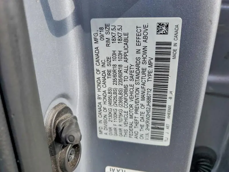2018 HONDA CR-V EX  