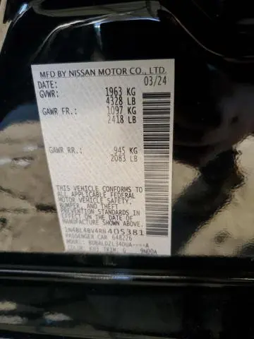 2024 NISSAN ALTIMA S  