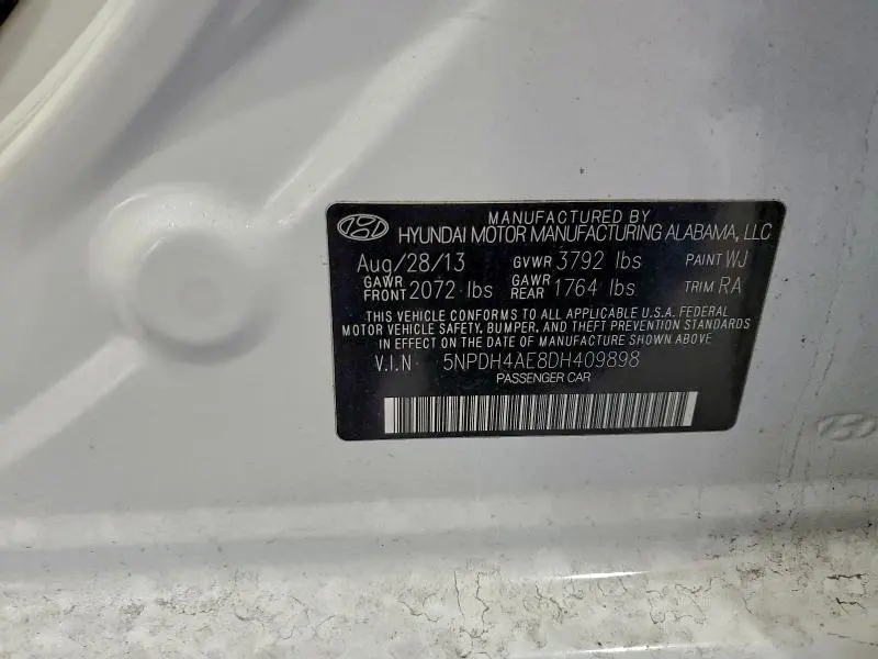 2013 HYUNDAI ELANTRA GLS  