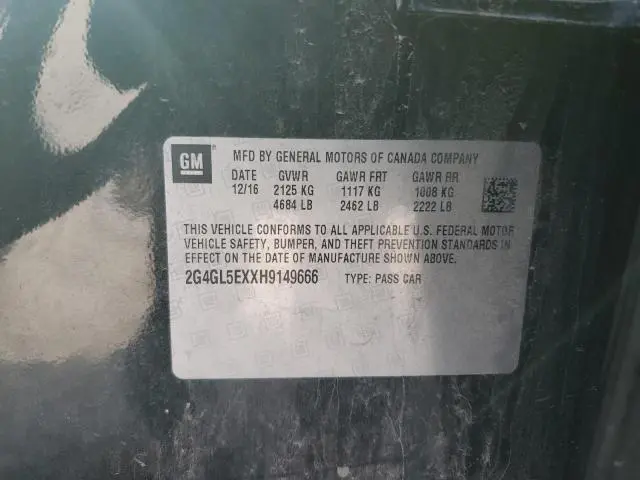 2017 BUICK REGAL SPORT TOURING  