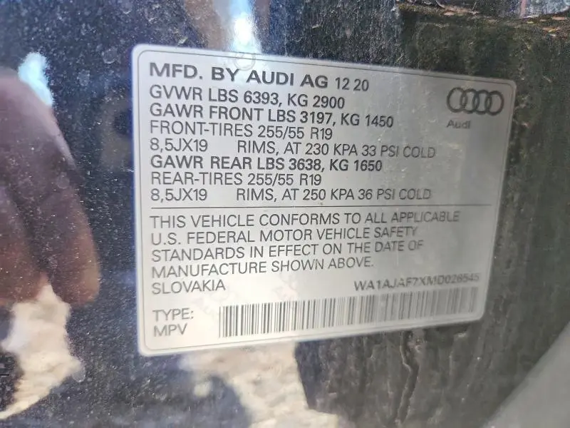 2021 AUDI Q7 PREMIUM  